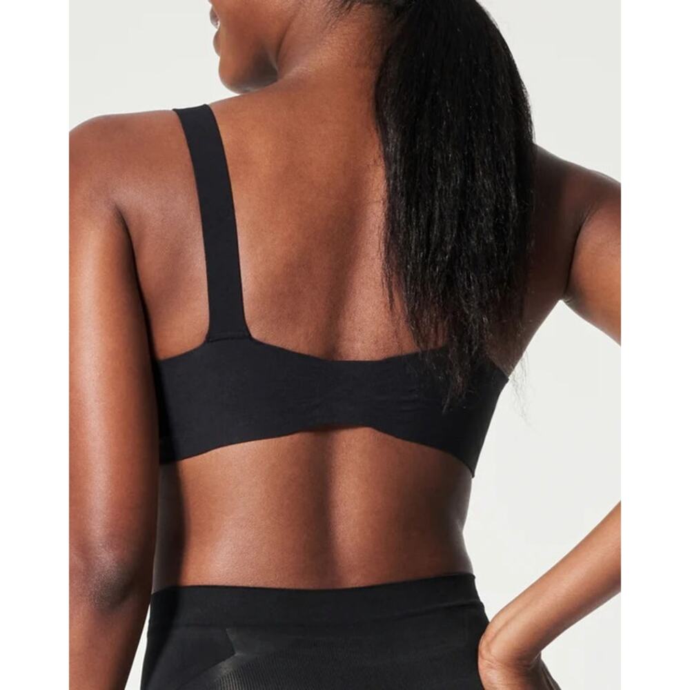 SPANX Sz 40D Black Bra-llelujah! Lightly Lined Full Coverage Bra Lingerie O16-15 - Picture 2 of 9